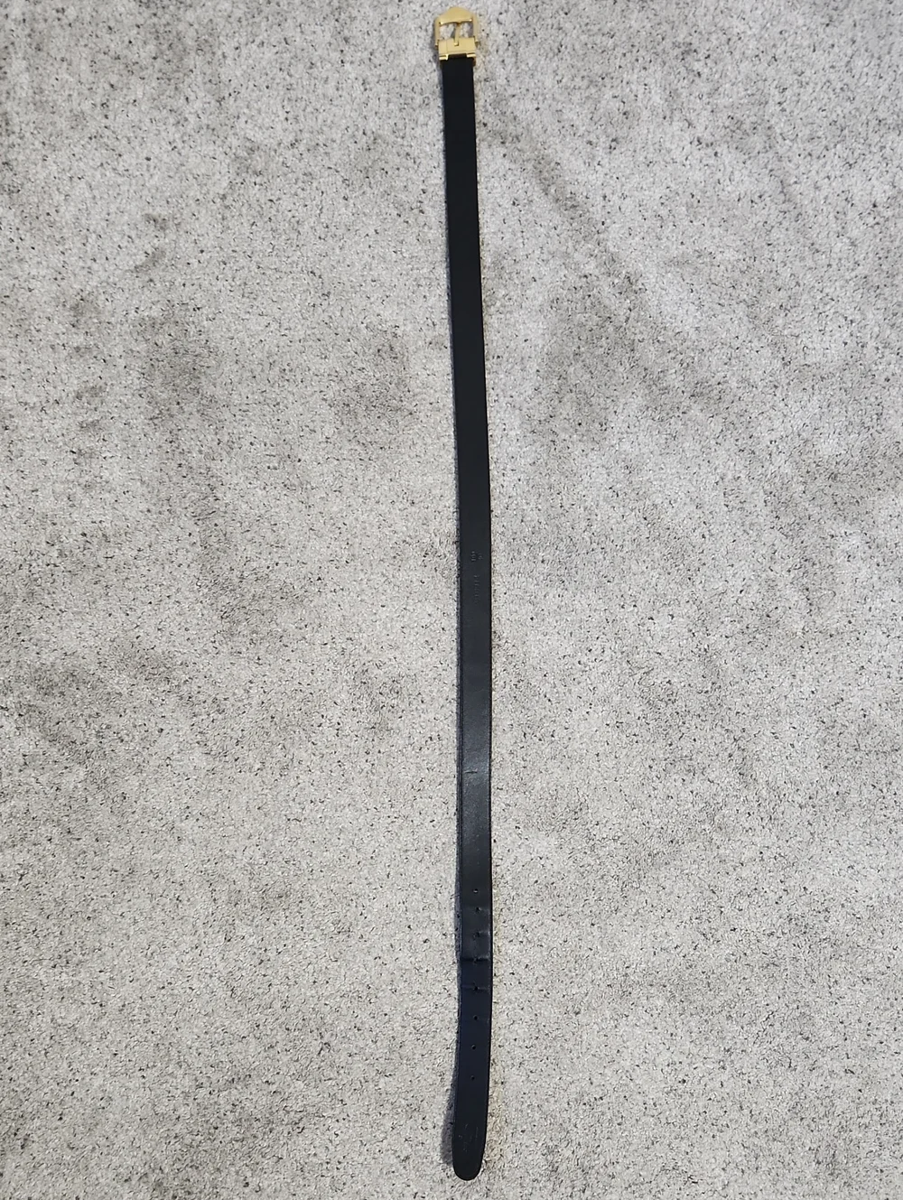 Louis Vuitton Ceinture Gold Buckle Epi Leather Belt Black Size 40mm/100cm